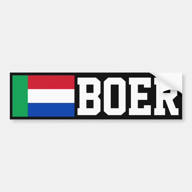 Boer Bumper Sticker (Front)