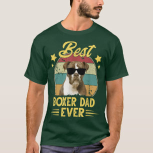 Boer Dad Vintage Sunglasses Funny Boer Dog Owner  T-Shirt