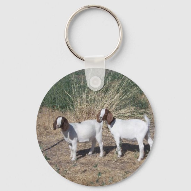 Boer Goat Kids Key Ring (Front)