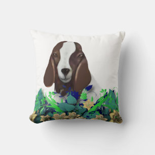 Boer Goat Painting Herd Name Goat Pillow
