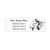 Boer Goat Return Address Label