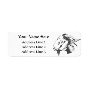 Boer Goat Return Address Label