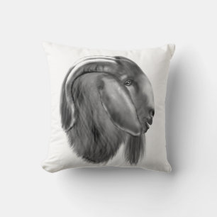 Boer Goat Sketch Herd Name Goat Pillow
