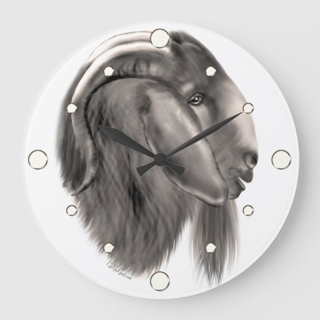 Boer Goat Wall Clock (Front)