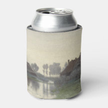 Boer Homes on the water in morning mist