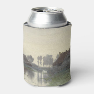 Boer Homes on the water in morning mist Can Cooler