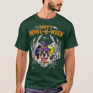 Boer Skeleton Heart Happy HowlOWeen Costume  T-Shirt