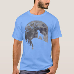 Boer Under Moon Halloween Dog Lovers T-Shirt