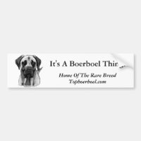 Boerboel Bumper Sticker