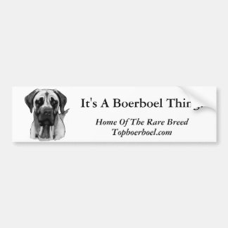 Boerboel Bumper Sticker