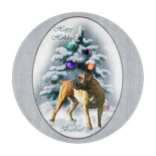 Boerboel Christmas Cutting Board