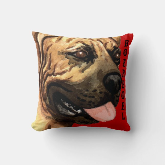 Boerboel Colour Block Cushion (Front)