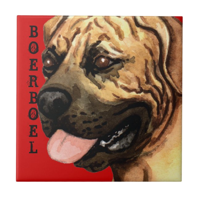 Boerboel Colour Block Tile (Front)