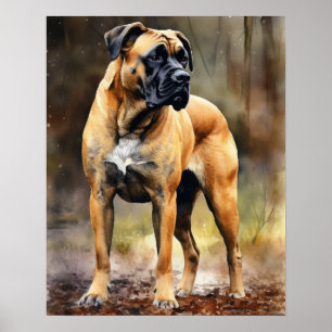 Boerboel Dog Art Print Poster