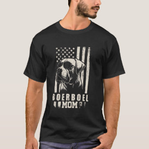 Boerboel Dog Mum American Flag Gifts for Women Mam T-Shirt