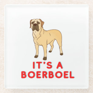 Boerboel Glass Coaster