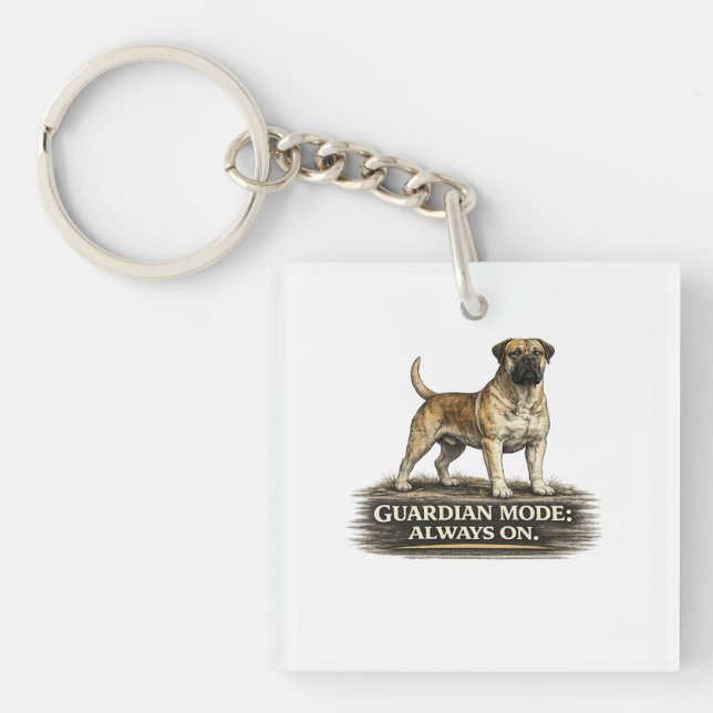 Boerboel – Guardian Mode Always On Key Ring (Front)