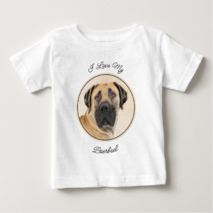 Boerboel Painting - Cute Original Dog Art Baby T-Shirt