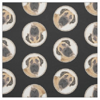 Boerboel Painting Fawn Red Mastiff Pet Dog Art