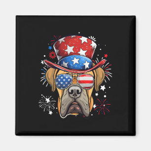Boerboel Patriotic Usa Flag 4th Of July Dog Lover Magnet