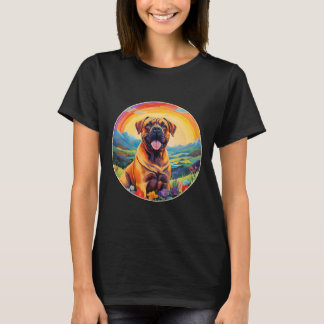 Boerboel Rainbow Bridge Cute South African Mastiff T-Shirt
