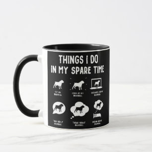 Boerboel Things Do Spare Time Funny Dog Mom Dad  Mug