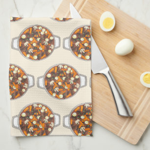 Boeuf Bourguignon Beef Burgundy Stew French Food Tea Towel