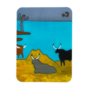 Boeufs d'Italie Magnet