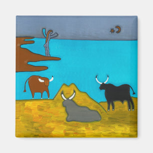 Boeufs d'Italie Magnet