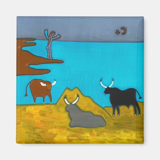 Boeufs d'Italie Magnet (Front)