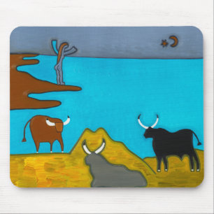 Boeufs d'Italie Mouse Mat