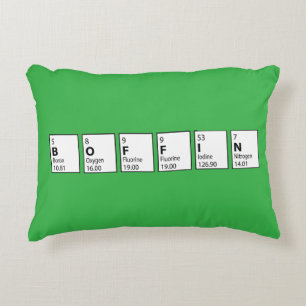Boffin Periodic Table Graduation Exam Success Fun Decorative Cushion
