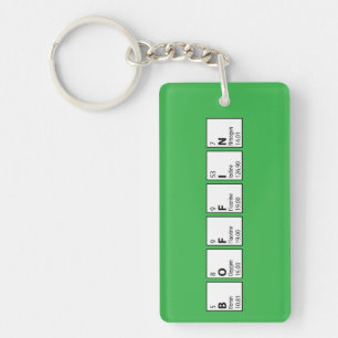 Boffin Periodic Table Graduation Exam Success Fun Key Ring
