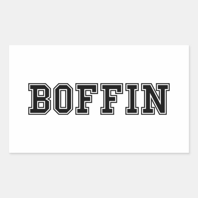 BOFFIN RECTANGULAR STICKER (Front)