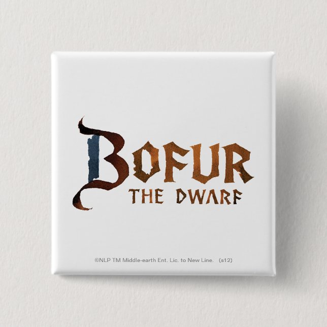 Bofur Name 15 Cm Square Badge (Front)