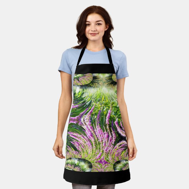 Bog Landscape Fractal Apron (Worn)