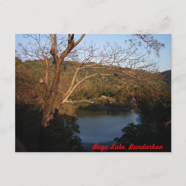 Boga Lake, Bandarban, Bangladesh Postcard (Front)