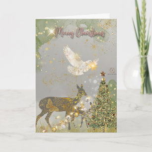 “Boganhues Luxury Print with Reindeer" Card