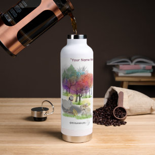 Boganhues Pipa & Marlow Print Water Bottle