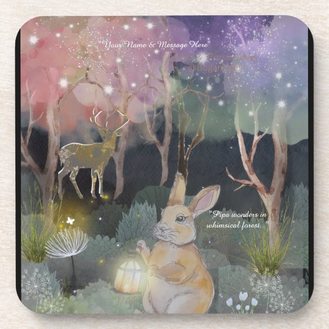 Boganhues "Pipa & Marlow" series print Coaster (Front)