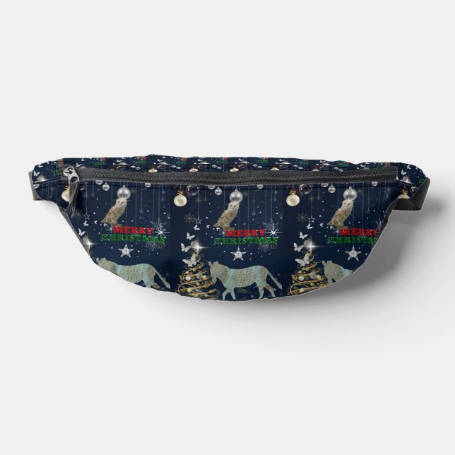 Boganhues Premium Christmas Print Bum Bags (Lay Down)