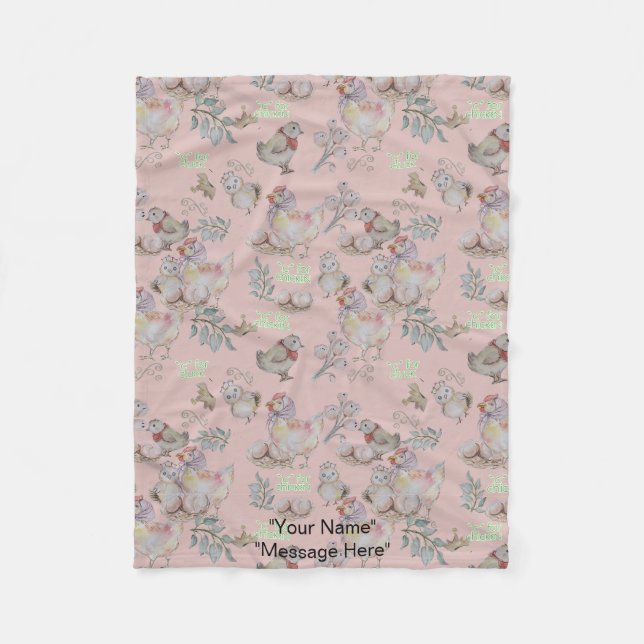 Boganhues Print Fleece Blanket (Front)