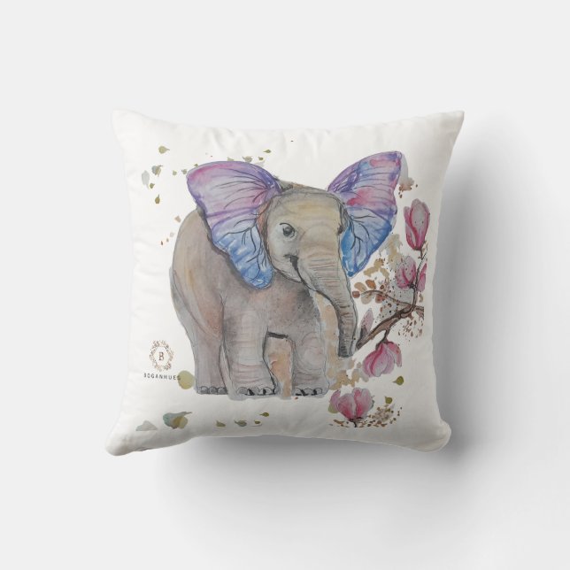 Boganhues Whimsical Art  Cushion (Back)