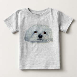 Bogart the Maltese Infant Organic Creeper
