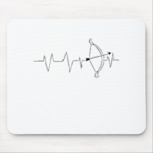 Bogenschießen Herzschlag fürs Pfeil und Bogen Mouse Mat