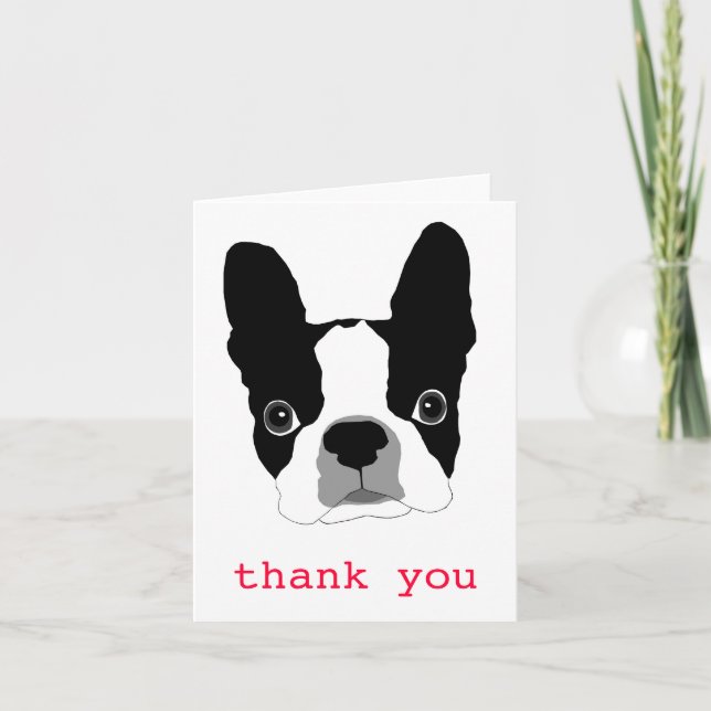 Bogey THANK YOU note card - Customised (Front)
