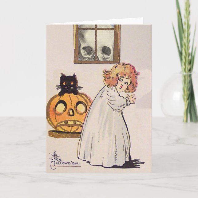 Bogeyman (Vintage Halloween Card) Card (Front)