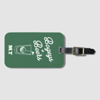 Bogeys and Beers Golf Cup Day Luggage Tag