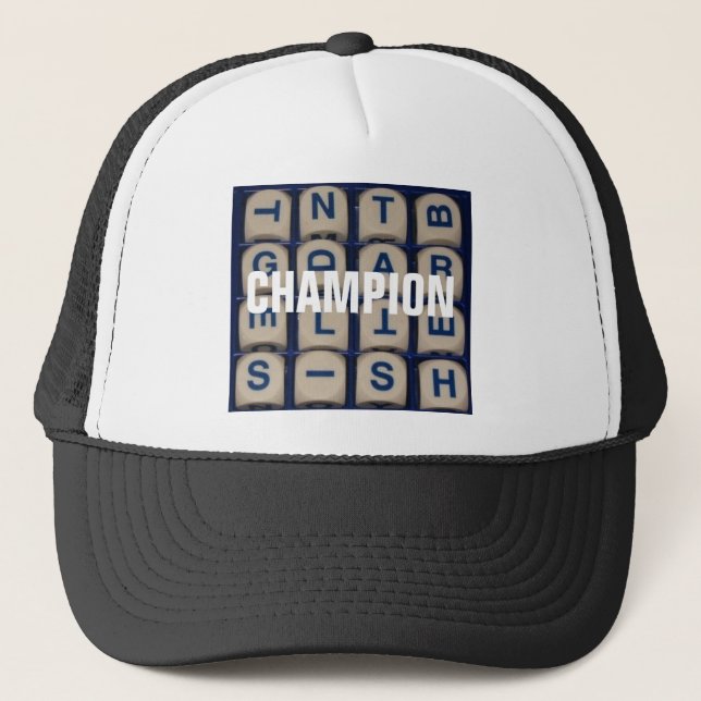 Boggle, CHAMPION Trucker Hat (Front)