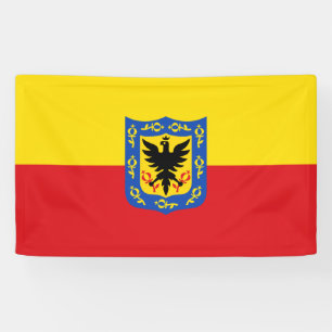 Bogota city flag Colombia symbol Banner